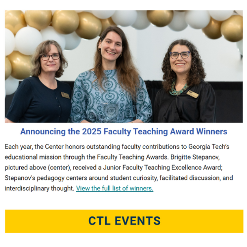 A screenshot from the May 12, 2025 newsletter.