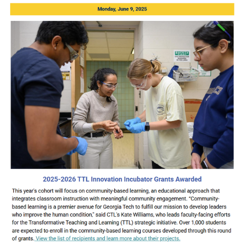 A screenshot from the June 9, 2025, newsletter